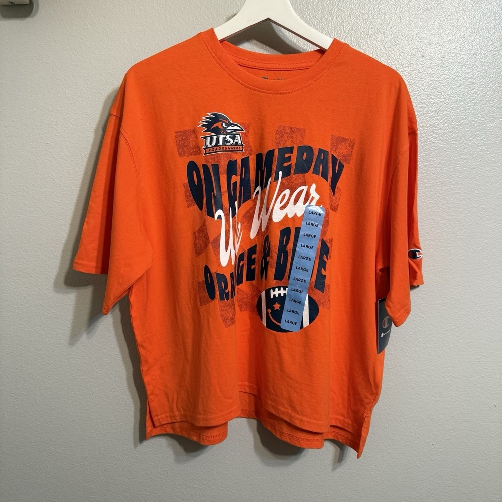 UTSA Women's‎ Tee Champion Short Sleeve Tshirt Large New Casual Top